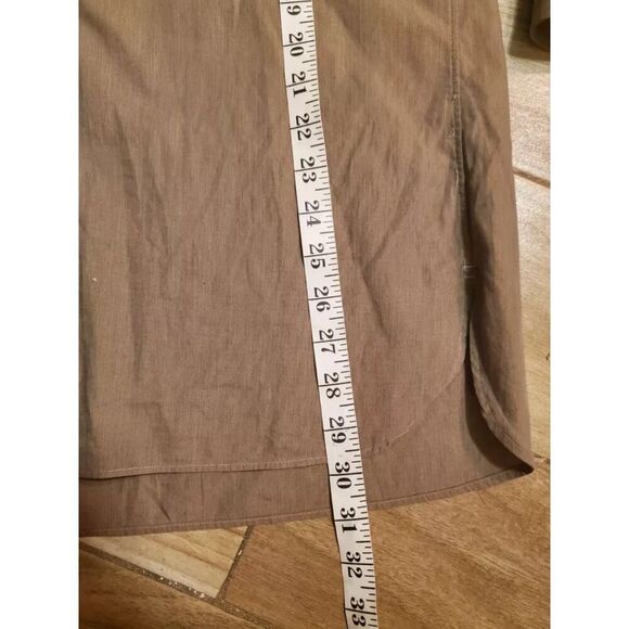 John W. Nordstrom Men's Dress Shirt Size 17 1/2-34 Olive Green Embroidered JWN - Picture 2 of 6